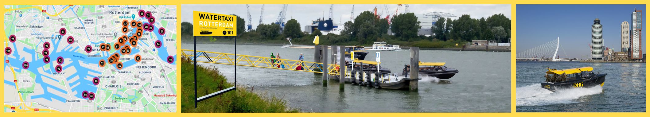 Direct to Rotterdam and all major event locations by Water-taxi in just 7,5 minutes Image
